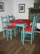 Living room with kitchen